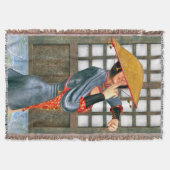 Asian Warrior Maiden Decke (Vorderseite)