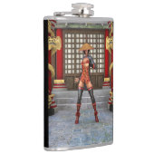 Asian Warrior Maiden Flachmann (Rechts)