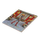 Asian Warrior Maiden Fliese (Seite)