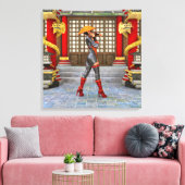 Asian Warrior Maiden Leinwanddruck (Insitu (Wohnzimmer))