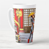 Asian Warrior Maiden Milchtasse (Linke Ecke)