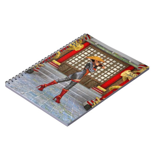 Asian Warrior Maiden Notizblock (Linke Seite)