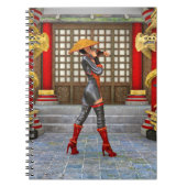 Asian Warrior Maiden Notizblock (Vorderseite)