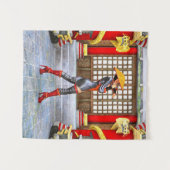 Asian Warrior Maiden Wandteppich (Vorderseite (Horizontal))