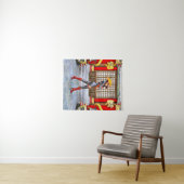 Asian Warrior Maiden Wandteppich (Beispiel (Horizontal))