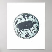 Asian Water Buffalo Design Poster (Vorne)