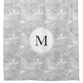 ASIAN WAVE PATTER CUSTOM ERSTE Duschvorhang (Vorderseite)