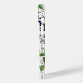 Asian Wisteria Wistaria im Kanji Hintergrund Case-Mate iPhone Hülle (Rückseite / Links)