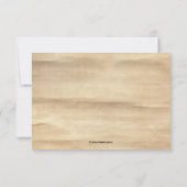 Asiana Response Card Einladung (Rückseite)