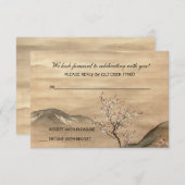 Asiana Response Card Einladung (Vorne/Hinten)