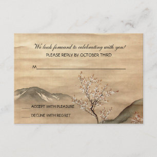 Asiana Response Card Einladung