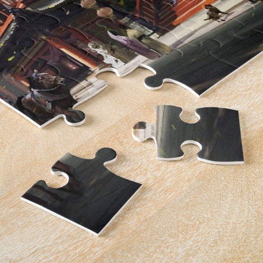 Asianisches Pagode-Rätsel Puzzle (Seite)