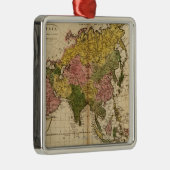 AsiaPanoramic MapAsia 3 Ornament Aus Metall (Rechts)