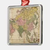 AsiaPanoramic MapAsia 3 Ornament Aus Metall (Links)