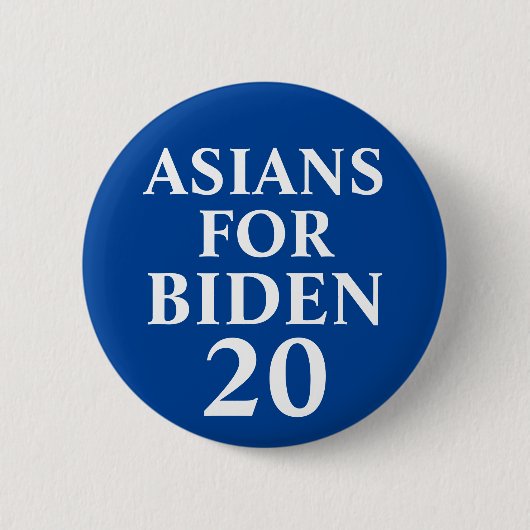 Asiaten für den Knopf Biden Button (Vorderseite)