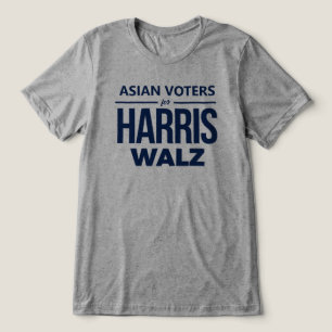 Asiaten für Harris Walz Tri-Blend Shirt