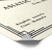 Asiatic Black Bear Zoology Series Poster (Ecke)