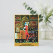 Asiatisch-ähnliche Postkarte mit ursprünglicher (Stehend Vorderseite)