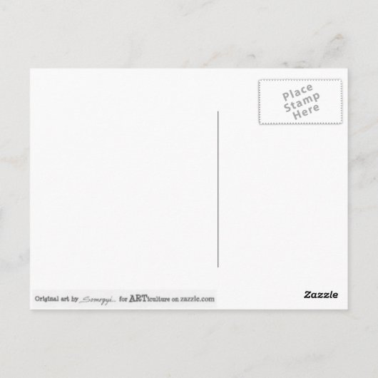 Asiatisch-ähnliche Postkarte mit ursprünglicher (Rückseite)