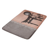 Asiatisch-braune Torii-Bambuskunst Badematte (Schrägansicht)