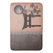 Asiatisch-braune Torii-Bambuskunst Badematte (Vorderseite Vertikal)