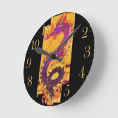 Asiatisch, Chinesisch, Mythischer Drache, Jahr des Runde Wanduhr (Winkel)