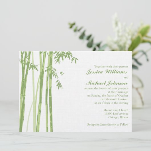 asiatisch einladung (Stehend Vorderseite)