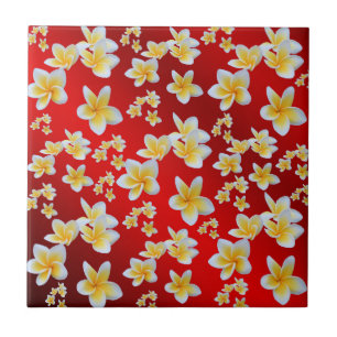 asiatisch, gelb, weiß, blühend, hell, gold, blumen fliese