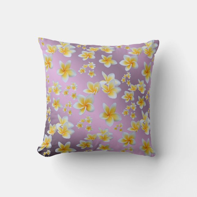 asiatisch, gelb, weiß, blühend, hell, gold, blumen kissen (Vorderseite)