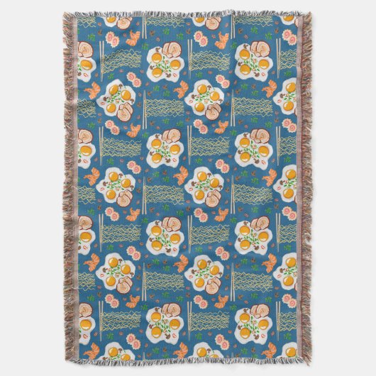 Asiatisch Inspiriert Kegeldecke mit Noodles Decke (Vorderseite Vertikal)