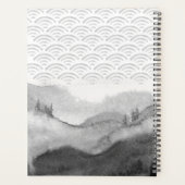 Asiatisch Inspiriert, monochromatischer Landschaft Planer (Rückseite)