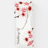 Asiatisch Inspirierte Hochzeit von Cherry Blossom Banner (Vertikal)