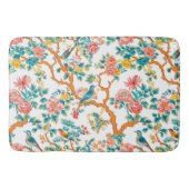 Asiatisch Inspirierte Muster, farbenfrohe Blume Vö Badematte (Vorderseite)