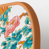 Asiatisch Inspirierte Muster, farbenfrohe Blume Vö Pickleball Schläger (Linke Seite)