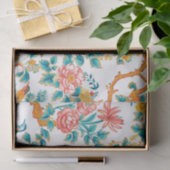 Asiatisch Inspirierte Muster, farbenfrohe Blume Vö Seidenpapier (Geschenk)