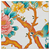 Asiatisch Inspirierte Muster, farbenfrohe Blume Vö Stoff (Muster)