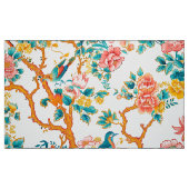 Asiatisch Inspirierte Muster, farbenfrohe Blume Vö Stoff (Fat Quarter (45,7 x 55,9 cm))