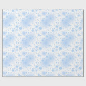 Asiatisch-Japanische Blaukirschenbroschüre Geschenkpapier (Flach)