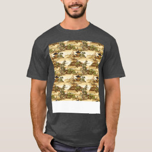 Asiatisch Nahtloses Muster Alt-Japanisch Chinesisc T-Shirt