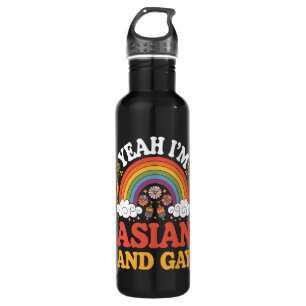 Asiatisch und schwul Queer Asiatisch Chinesisch Ko Edelstahlflasche