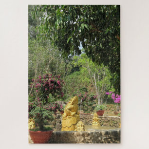 asiatisch, vietnamesisch, kunst, skulptur, buddha, puzzle