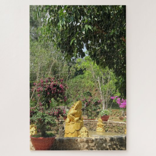 asiatisch, vietnamesisch, kunst, skulptur, buddha, puzzle (Vertikal)