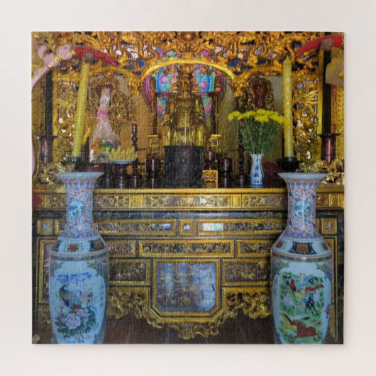 asiatisch, vietnamesisch, kunst, skulptur, buddha, puzzle (Vertikal)