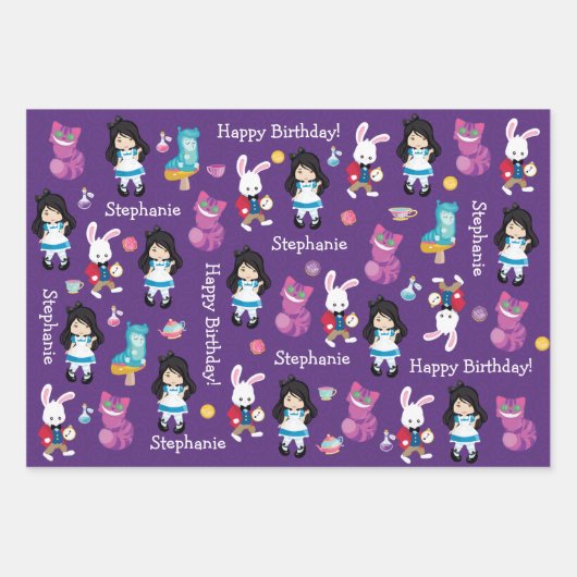 Asiatische Abenteuer im Wunderland Geschenkpapier Set (Vorderseite)