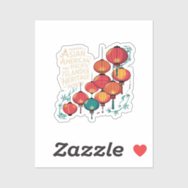 asiatische amerikanische und pazifische Inselbewoh Aufkleber