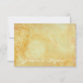 Asiatische Antwort-Karte für Hochzeitssehen RSVP Karte (Rückseite)