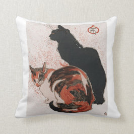 Asiatische Aquarellkatzen Kissen