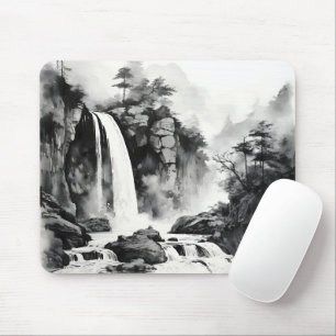 Asiatische Aquarellmalerei Mousepad