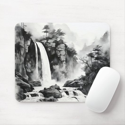 Asiatische Aquarellmalerei Mousepad (Mit Mouse)