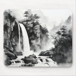 Asiatische Aquarellmalerei Mousepad